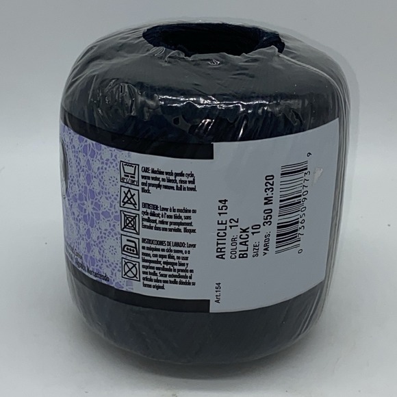 Lot Of 7 Crochet Thread Blue Black Turquoise Teal (Jade Blue) NEW Unopened Set - Picture 13 of 16